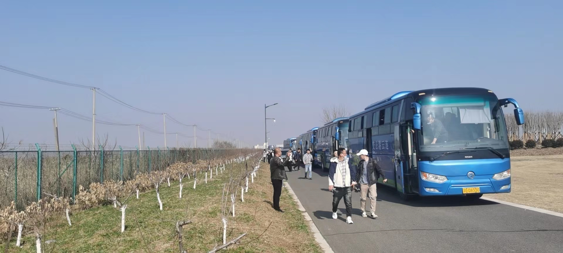 经营发展事业部圆满完成徐圩管委会义务植树定制公交运输保障工作