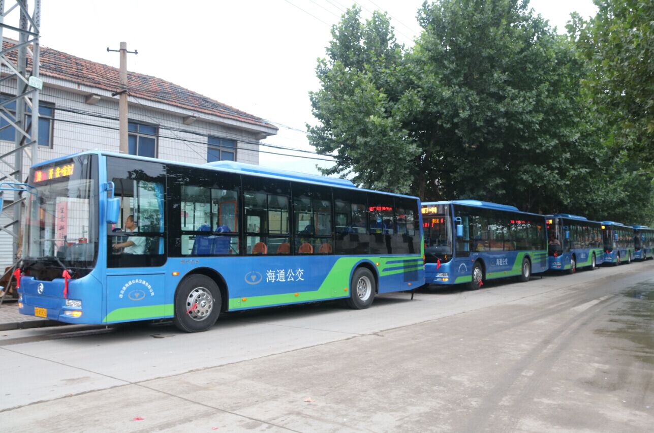 7月28日海州公司四条线路更换新车