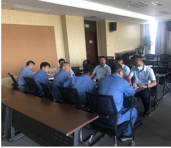 经营发展事业部与盛虹石化集团召开现场交流会