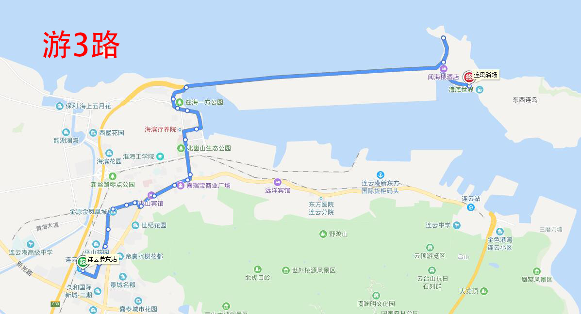 连岛和海上云台山之间要建跨海索道！这4条公交线路你知道吗？